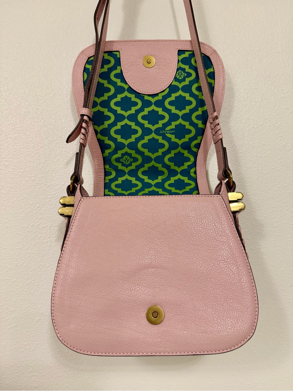 orYANY Women's Pink Leather Crossbody Bag - Picture 9 of 11